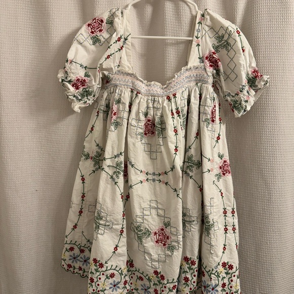 Damson Madder Dresses & Skirts - Damson Madder Lulu Floral Embroidered Mini Dress